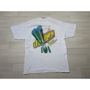 Vintage 90's Jnco Graphic T-Shirt (L) Twin Cannon Graphic USA Skateboard Grunge